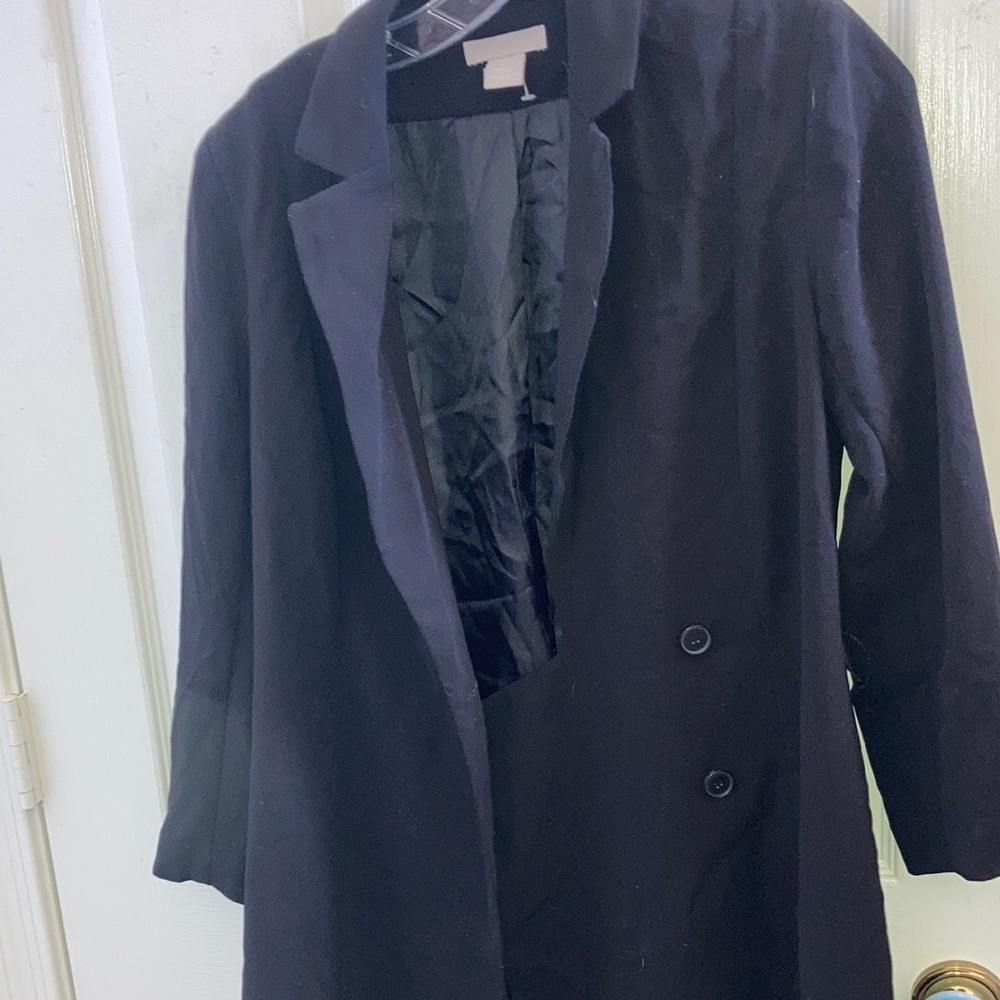 FINAL MARKDOWN Ladies black h & m car coat 4